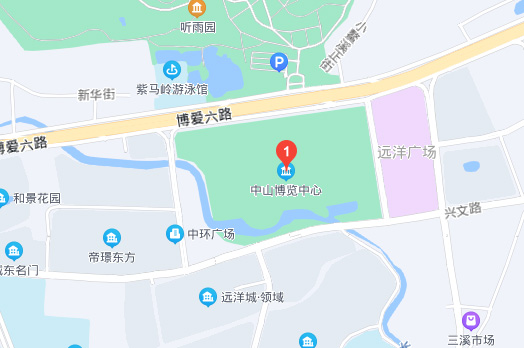 中山家博会展馆中山博览中心地图